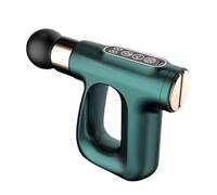 Multifunctional Plastic Massage Gun with 4 Massages Heads Powerful Handheld Massagers with Heat for Body Leg Shoulder Back Percussion Adjustable(Grn)