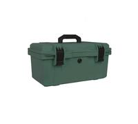 Multifunctional Plastic Tool Box for Home & Auto Emergency Repairs - Green Storage Case for Maintenance Parts & Field Fixes, & Portable Tool