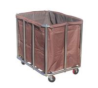 Multifunctional Portable Hand Truck Trolley Cart - Stainless Steel & Oxford Cloth Easy-to-Clean Removable Design 10 Steel Pipes Versatile Utility for Home & Office Use.