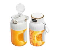 Multifunctional Portable Juicer Cup with Digital Display,Portable Smoothie Blender On The Go,Portable Juicer Blender,Juice Cup Blender,for Shakes and Smoothies
