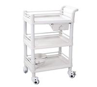 Multifunctional Portable Movable Cart,Service Cart for Beauty Salon Storage Organizer, Shelving Unit on Wheels, Equipment Trolley with Drawer,64.5X44.5X98Cm,64.5X44.5X98