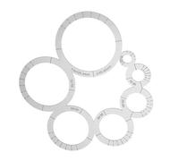 Multifunctional Portable Stainless Steel Round Corner Cutting Ruler for Leather and Fabric Cutting Precisions in Crafting Round Scale