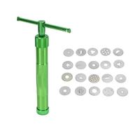 Multifunctional Pottery Clay Extruder Stainless Steel Cake Fondant Decorating Tool Set for DIY Terracotta Sculptures with Rotating Design