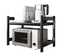 Multifunctional Printer Stand & Kitchen Rack - Double-Layer Office Shelf for Desktop Microwave Oven Rice Cooker & More - Space-Saving for Home & Office
