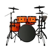 Multifunctional Professional Performance Percussion Instrument Digital Drum Electronic Drum Set Electronic Drums for Beginners (Color : B)