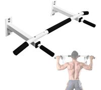 Multifunctional Pull Up Bar Wall Mounted Capacity 300 Pounds(White)