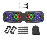 Multifunctional Push Up Boards Press Board Equipment Pushup Stand Push Up Boards Exercise Plate with Resistance Band Exercise Board Muscle Disc