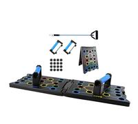 Multifunctional push-up handles, 24 in 1, push-up board push up board with handle, 2 elastic resistance ropes for muscle training, fitness