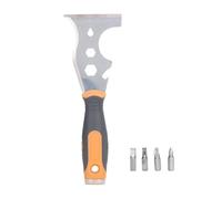 Multifunctional Putty, 16 in 1 Paint Remover Scraper Tool with 4 Screwdriver Bits, ABS Handle, Durable for DIY Home Improvement and Construction Project