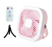 Multifunctional Remote Control Ceiling Fan With LED Light Tripod 3 Speed Camping Fan For Bedroom Home Office