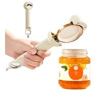 Multifunctional Retractable Jar Opener, Stainless Steel Jar Opener Ring Pull Can Opener Aid Cap Screwer to Remove Stubborn Lids, Bottle Opener for Daily Life, Travel, Weak Hands, Children, Elderly