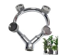 Multifunctional Ring Nozzle Sprayer - Multi-Head Spray Nozzles Porous Nozzles | Adjustable High Pressure Pump Sprayer Stainless Steel for Flower Lawns