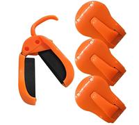 Multifunctional Rod Holder - 1.2" Fishing Rod Clip Multi Use | Automatically Attached Tackle Ties Cable with Stable Anti-Slip Function, Rubber Rod Clip for Bank Shore Pier Pool Ic