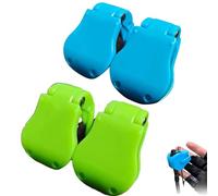 Multifunctional Rod Holder, Elastic Fishing Rod Holder Strap, Portable Beach Fishing Pole Holder for Ground, Prevents Entanglement and Bumps (4PCS E)