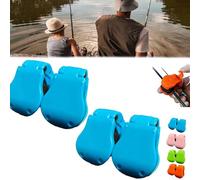 Multifunctional Rod Holder, Fishing Rod Carrier Wall Mount Holder, Takedown, Auto Fixed, Portable Beach Fishing Pole Holders for Ground, Accessories for Various Sizes Poles (Blue2)
