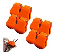 Multifunctional Rod Holder, Portable Beach Fishing Pole Holder for Ground, Elastic Fishing Rod Holder Strap, Takedown Shore Fish Rod Fixed Ball, High-Elastic Band, Rubber Pole Clips (Orange #8)