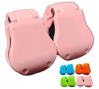 Multifunctional Rod Holder,Portable Beach Fishing Pole Holder for Ground,Surf Fishing Carrier Auto Fixed Clip on Wall Mount, Takedown Shore Fish Rods Rack Keeper for Various Sizes Poles (Pink)