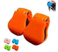 Multifunctional Rod Holder, Portable Beach Fishing Pole Holder, Takedown Shore Fish Rod Fixed Ball, Rubber Pole Clips, for Organizing and Protecting Fishing Rods (Orange-2PCS)