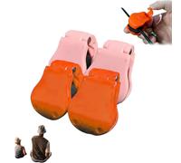 Multifunctional Rod Holder,Portable Takedown Beach Fishing Rod Holder,High-Elastic Rubber Pole Clips,Auto Fixed Tackle Ties Cable,Prevent Entanglement and Bumps,for Various Rod Sizes (Pink+Orange)