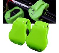 Multifunctional Rod Holder, Portable Takedown Beach Fishing Rod Holder, High-Elastic Rubber Pole Clips, Auto Fixed Tackle Ties Cable,Prevent Entanglement and Bumps,for Various Rod Sizes (Green)