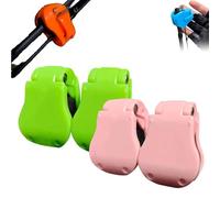 Multifunctional Rod Holder-Secure Carrier & Tangle-Free Organizer, Auto Fixed Clip On Wall Mount, Portable Takedown Beach Fishing Pole Holder For Ground, High-Elastic Band, Rubber Pole Clips (A)