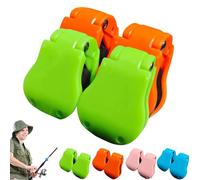 Multifunctional Rod Holder, Secure Carrier Tangle-Free Organizer for Fishing Rods, Portable Beach Fishing Pole Holder, Takedown Shore Fish Rod Fixed Ball, Rubber Pole Clips (4pcs-f)