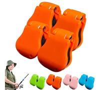 Multifunctional Rod Holder, Secure Carrier Tangle-Free Organizer for Fishing Rods, Portable Beach Fishing Pole Holder, Takedown Shore Fish Rod Fixed Ball, Rubber Pole Clips (4pcs-b)