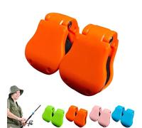 Multifunctional Rod Holder, Secure Carrier Tangle-Free Organizer for Fishing Rods, Portable Beach Fishing Pole Holder, Takedown Shore Fish Rod Fixed Ball, Rubber Pole Clips (2pcs-b)