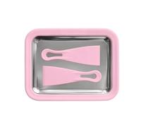 Multifunctional Rolled Ice Cream Maker Pan With 2 Scrapers - Cold Sweet Frozen Dessert Plate For Homemade DIY Kitchen(Pink)