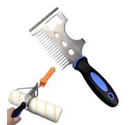 Multifunctional Roller Cleaning Brush - Professional Heavy Duty Paint Roller Scraper, Brush Comb, Ergonomic Cleaning Tool for Home and DIY Project Construction