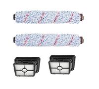Multifunctional Rolling Brush Soft Main Brush Filter Dust Filter Element Vacuum Cleaner Accessories，Compatible For Bissel 1868 1866 1608683 (Color : Filter 2pcs Roller Brush 2pcs)