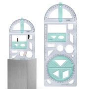 Multifunctional Ruler - Measuring Instruments, Creative Learning Aids for Mathematics, Geometric Drawing Ruler - Multifunctional Measuring Tool, Drawing Ruler, Drawing Rulers and Templates for