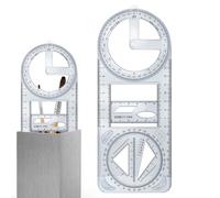 Multifunctional Ruler - Measuring Instruments, Creative Learning Aids for Mathematics, Geometric Drawing Ruler - Multifunctional Measuring Tool, Drawing Ruler, Drawing Rulers and Templates for