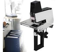 Multifunctional Saddle Stitch Stapler, Manual Dual Flat Nail Booklet Binding Machine with Foot Pedal Controller, Heavy Duty for Office, Craft, Leather, Cardstock and Bookbinding