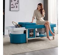 Multifunctional Salon SPA Shampoo Bed Water Circulation Hair Washing Massage Chair with Pedicure Function