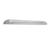 Multifunctional Scale Ruler with Compass and Protractor, Stainless Steel Measuring Tool