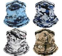 Multifunctional Scarf, Pack of 4, Men's Tube Scarf, Many Camouflage Colours, Multifunctional Tube Scarf