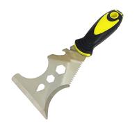 Multifunctional Scraper Tool, Stainless Steel 16 in 1 Painter Professional Multifunctional Wallpaper Scraper Paint Roller Paint Stripper Can Opener Straight and Curved Manual Filler DIY Tools