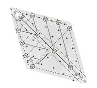 Multifunctional Sewing Ruler Fabric Cutting Acrylic Quilters 60 Degree Quilting Template Quilting Sewing