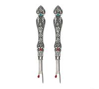 Multifunctional Sewing Seam Ripper for Undoing Mistakes and Adjusting Garment Fit Great for Different Fabrics and Styles (large silver)