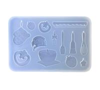 Multifunctional Silicone Crafting Mold Baking Tool Theme Art Project Mold for Epoxy Resin and Decorative Pendant Resin Strawberry