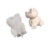 Multifunctional Silicone Crafting Mold Elephant Shape Ornament Molds for Epoxy Resin and Decorative Lovely Elephant Craft Mold