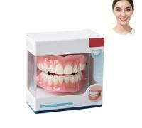Multifunctional Silicone Full Denture Set - with Padding, Soft and Flexible Material, Fits Upper and Lower Jaws, Reduces Pressure on The Gums, Comfortable and Practical (1pcs)