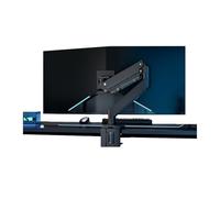 Multifunctional Single Monitor Desk Mount Holds 4.4-39.6 lbs and 17-49'' Heavy Duty Screens, Gas Spring Single Monitor Mount Arm with Clamp/Grommet Base, VESA 75/100mm Easy Installation