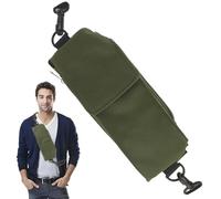 Multifunctional Single Strap Backpack - Men's Shoulder Bag, Men's Bags | Small Backpack, Oxford Fabric, Ergonomic Design for Walking, Running, army green, Consulte la descripción