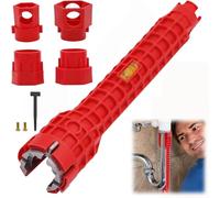 Multifunctional Sink Wrench, 14 in 1 Tap Spanner Tool, Tap Spanner Set Kit, Faucet and Sink Installer Tool, Toilet Seat Spanner, Multi Tool Tap Spanner for Home Repairs