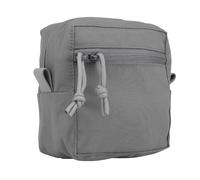 Multifunctional Small GP Pouch Double Layer Case Cordura Protective Bag with Expandable Capacity for Airsoft CS Game & Movie Props(Grey)