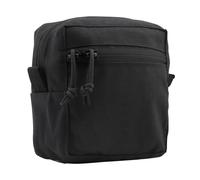 Multifunctional Small GP Pouch Double Layer Case Cordura Protective Bag with Expandable Capacity for Airsoft CS Game & Movie Props(Black)