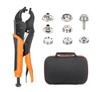 Multifunctional Snap Fastener Tool Set Pliers Canvas Cover Button with Adjustable Setter for Leather Multifunctional Adjustable Pliers Set for Tarps