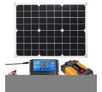 Multifunctional Solar Kit - 500W Mono Solar Panel Inverter Two USB Ports - Multifunctional 30A Charge Controller 12V Solar Kit